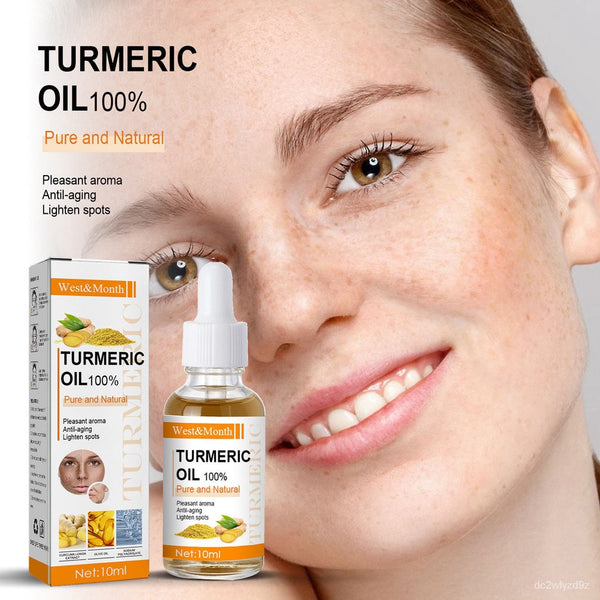 Turmeric Essential Oil Pure and Natural Turmeric Oil Organic Turmeric Facial Oil 100 Natural and Pure Turmeric Oil for Moisturising, Firming and Brightening and Reduction Fine Lines