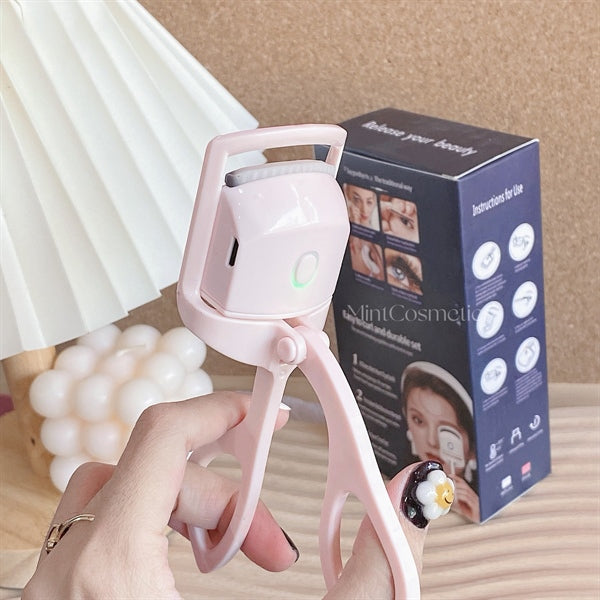 Electric Heated Eyelash Curler Rechargeable Eyelashes Curls Makeup Tools